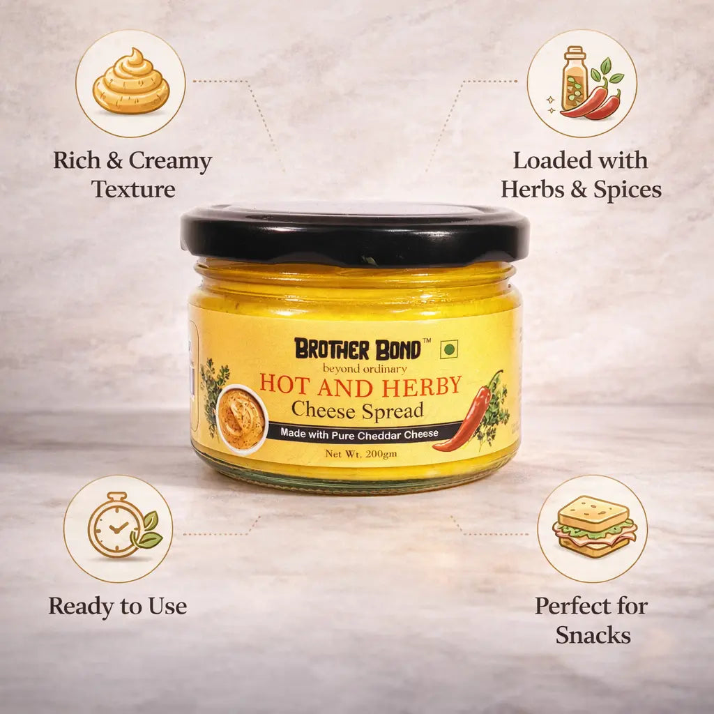 Made with pure cheddar cheese spread 